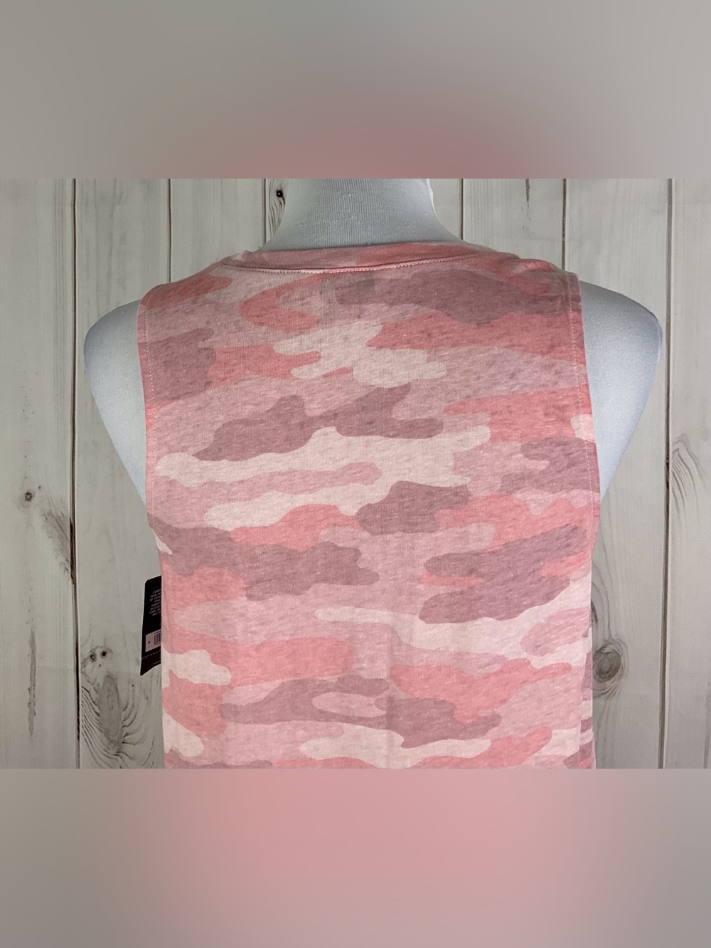Lucky Brand Women's Pink Camo Camouflage Lightweight Sleeveless Tank Top S NWT - Picture 7 of 12